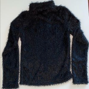 SHEIN | Sweaters | Black Fuzzy Sweater | Poshmark